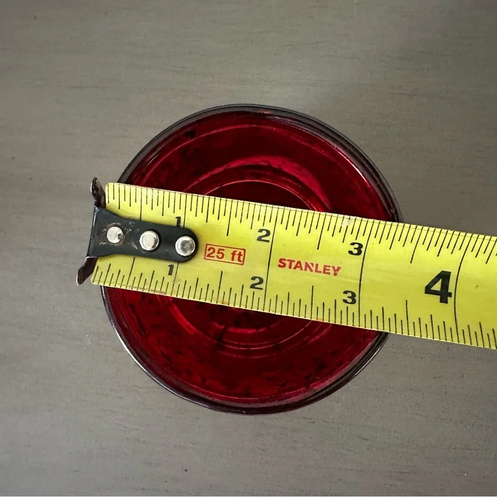 NEW Pottery Barn Eclectic Mercury Glass Votive Holder Red